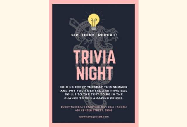 Savage Craft Trivia Night