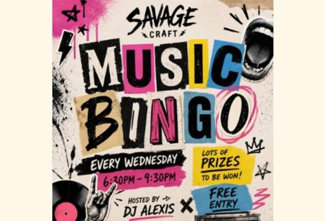 Savage Music Bingo
