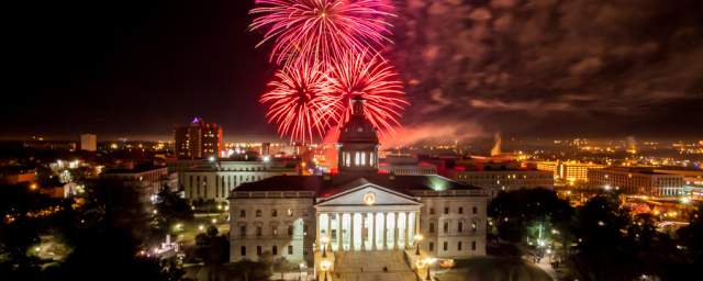 Fireworks over the SC State House