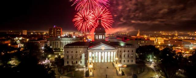 Fireworks over the SC State House