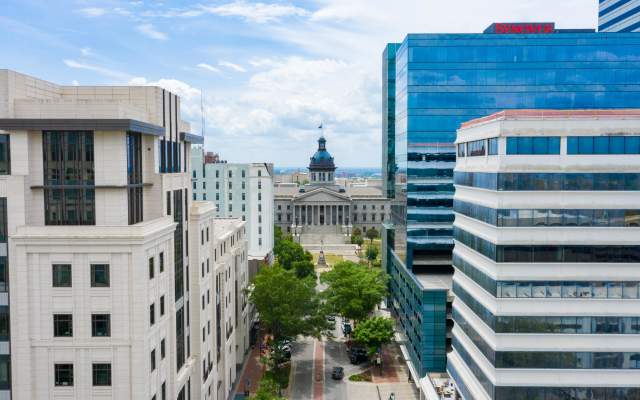 View of the SC State House from Main Street