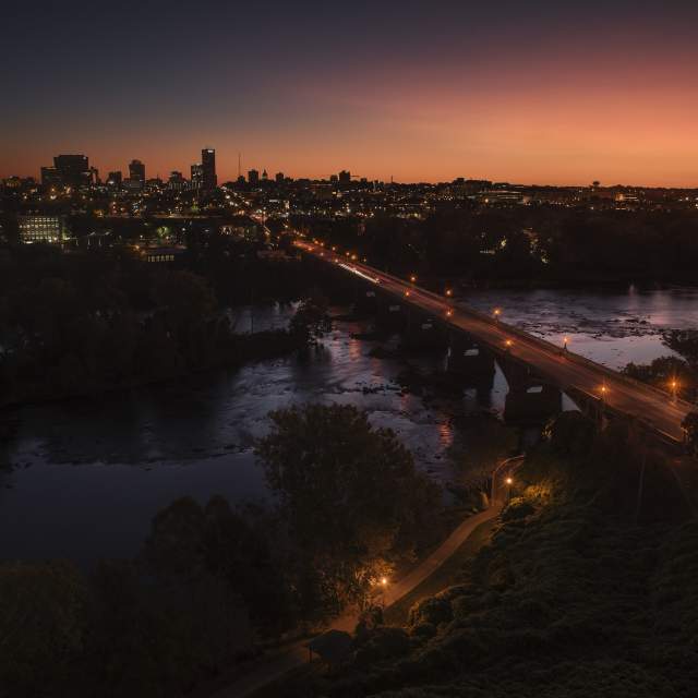 Columbia Skyline and Sunrise