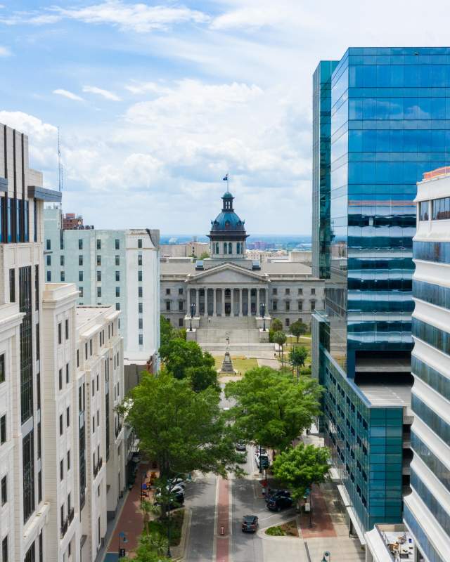 View of the SC State House from Main Street