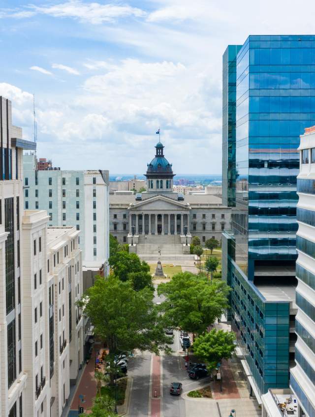 View of the SC State House from Main Street
