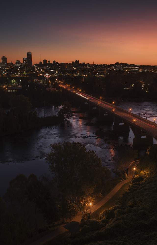 Columbia Skyline and Sunrise