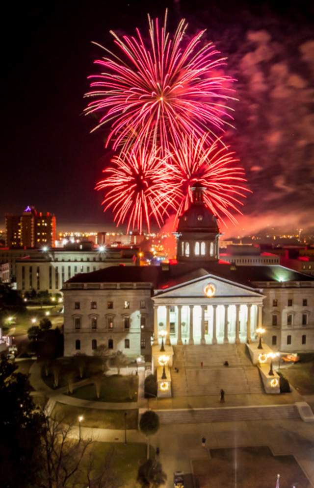 Fireworks over the SC State House