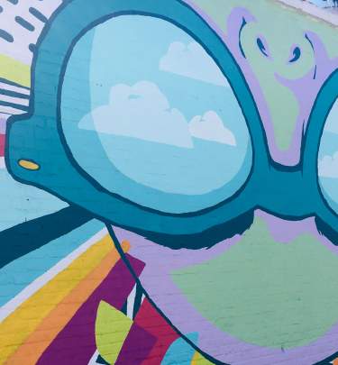 Cait Maloney mural in the Vista