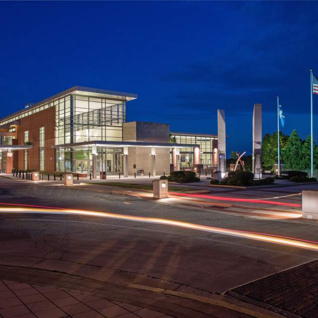 CMCC Exterior at Night