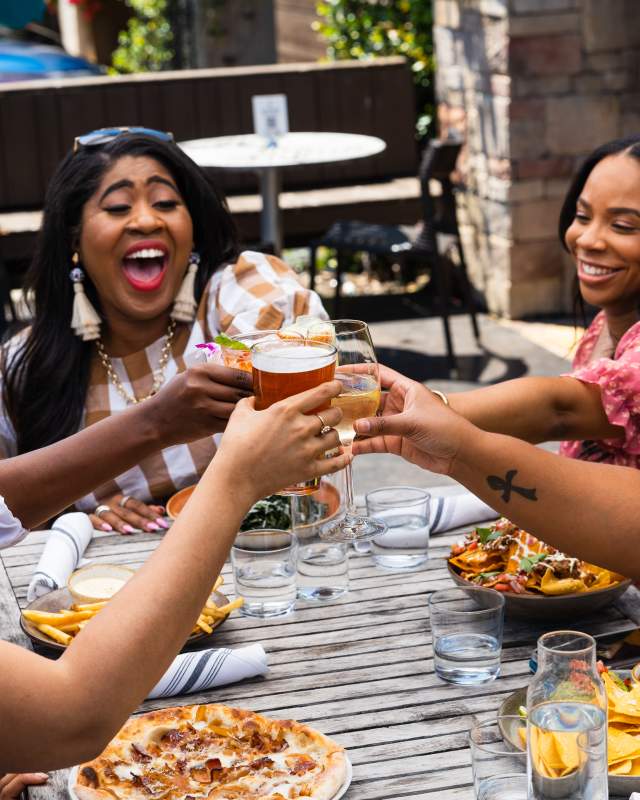 Ashley Jenkins Cheers at Tazza