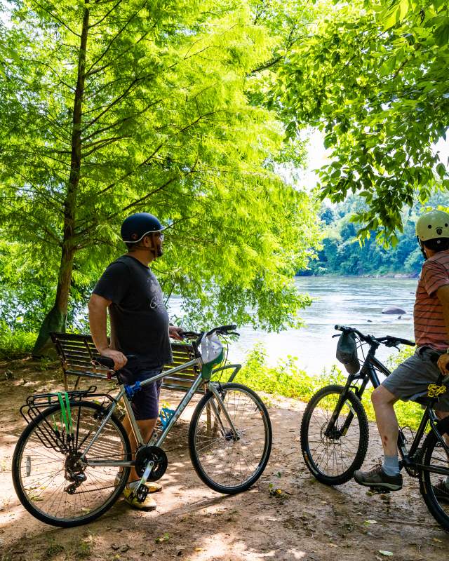 Lee Snelgrove Biking at River
