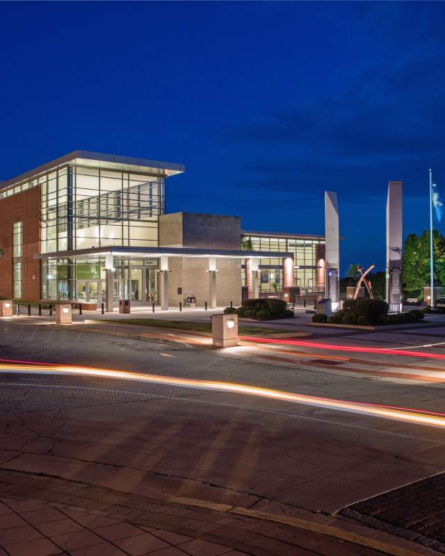 CMCC Exterior at Night
