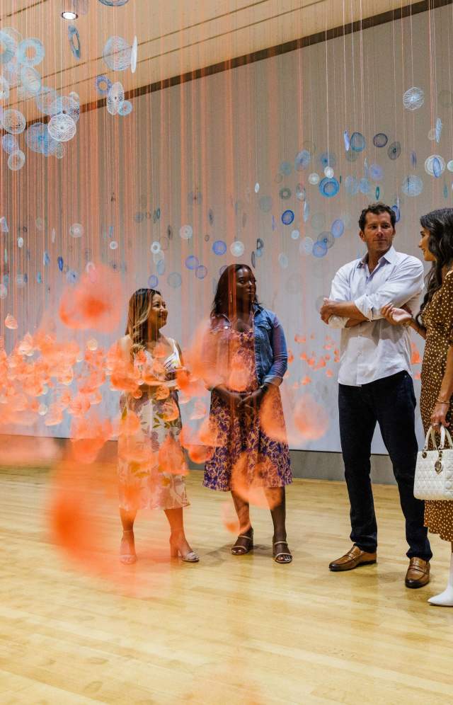 A Family Enjoying The Columbia Museum Of Art