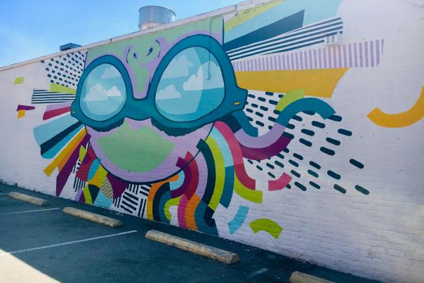 Cait Maloney Mural in the Vista Neighborhood of Columbia SC