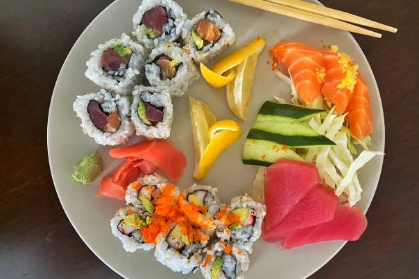 Sushi plate from Sushi Yoshi