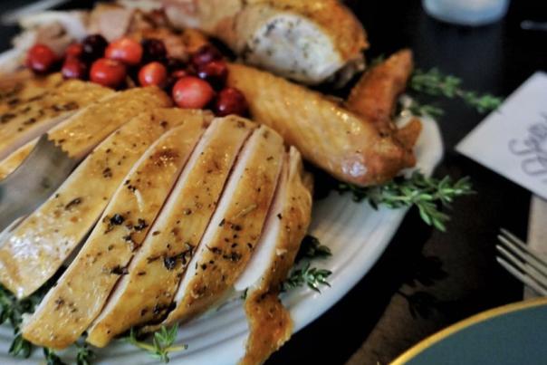 Plate of turkey