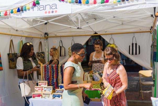 women shopping nana by sally bags