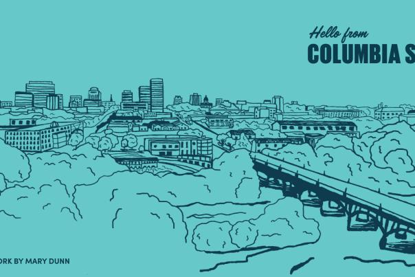 Zoom Background - Skyline with credit
