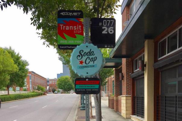 Soda Cap Connector Sign
