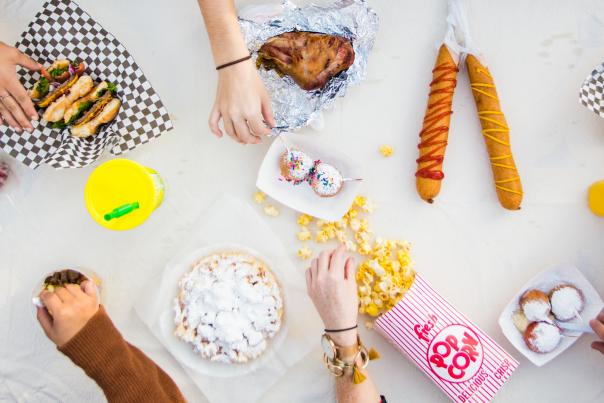 State Fair Food Flat Lay