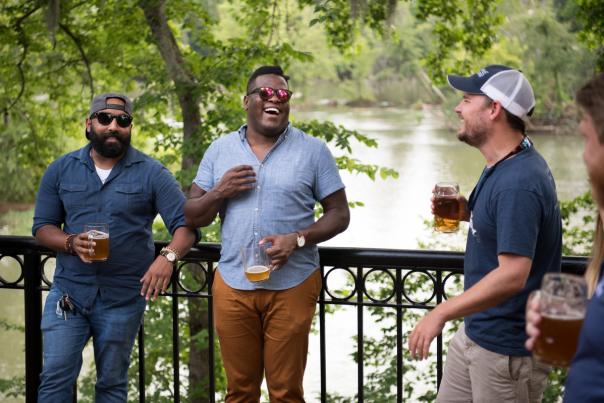 Guys with beer