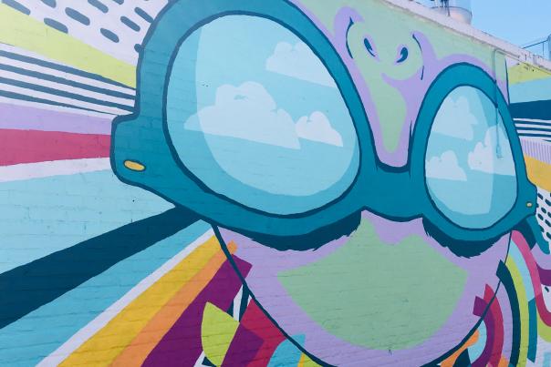 Cait Maloney mural in the Vista