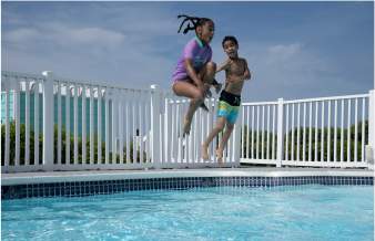 Deals & Specials Kids Jumping in Pool