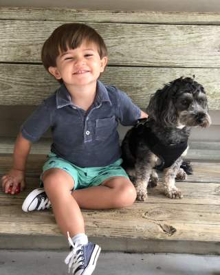 Kid and Dog