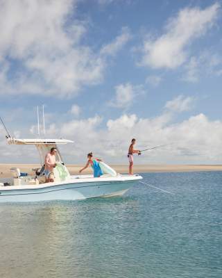 Family Fishing on Shackleford Banks