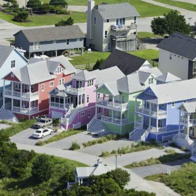 Aerial of Houses