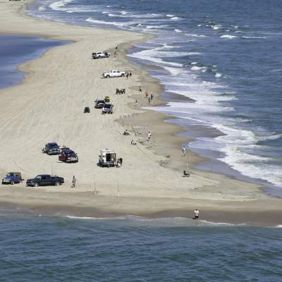 Vehicles on beach
