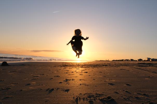 Well Traveled Child Sunset Kid