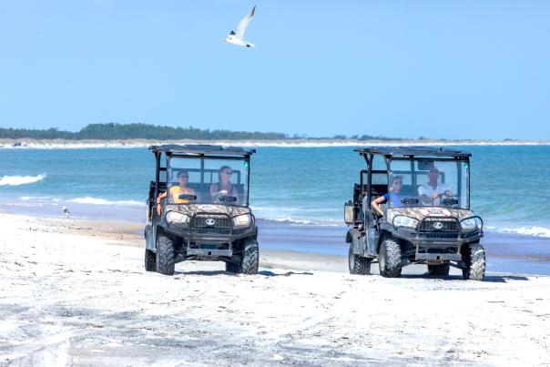 Family UTVing at Cape Lookout