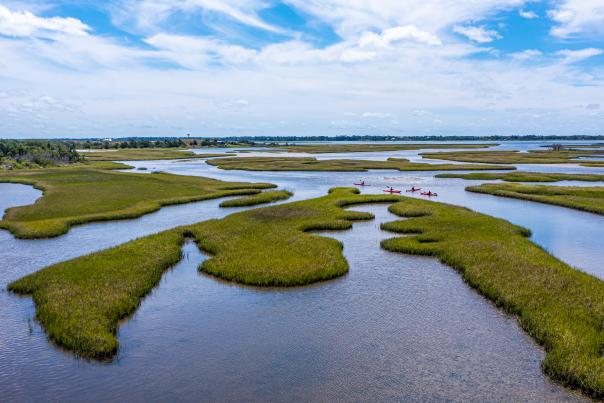 Kayaking the marsh