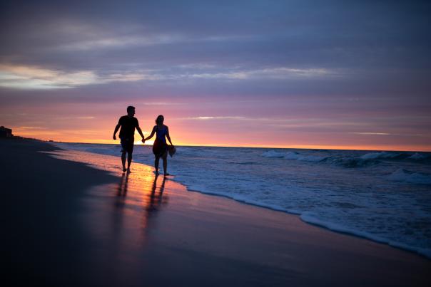 couple at sunset