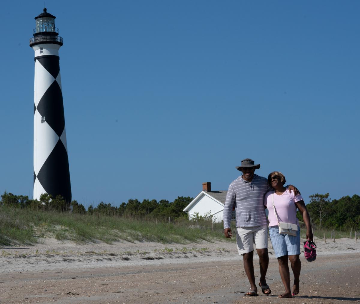 couple at Cape Lookout