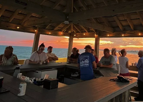 The Barnacle at sunset, Atlantic Beach