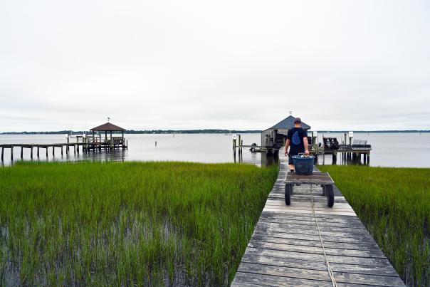 Starting the Day on the Oyster Farm