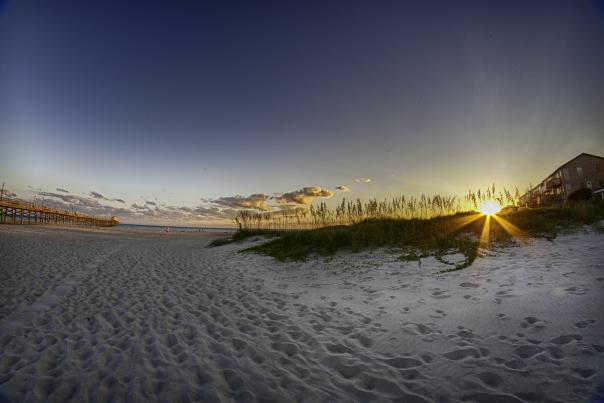 Emerald Isle Beach At Sunset