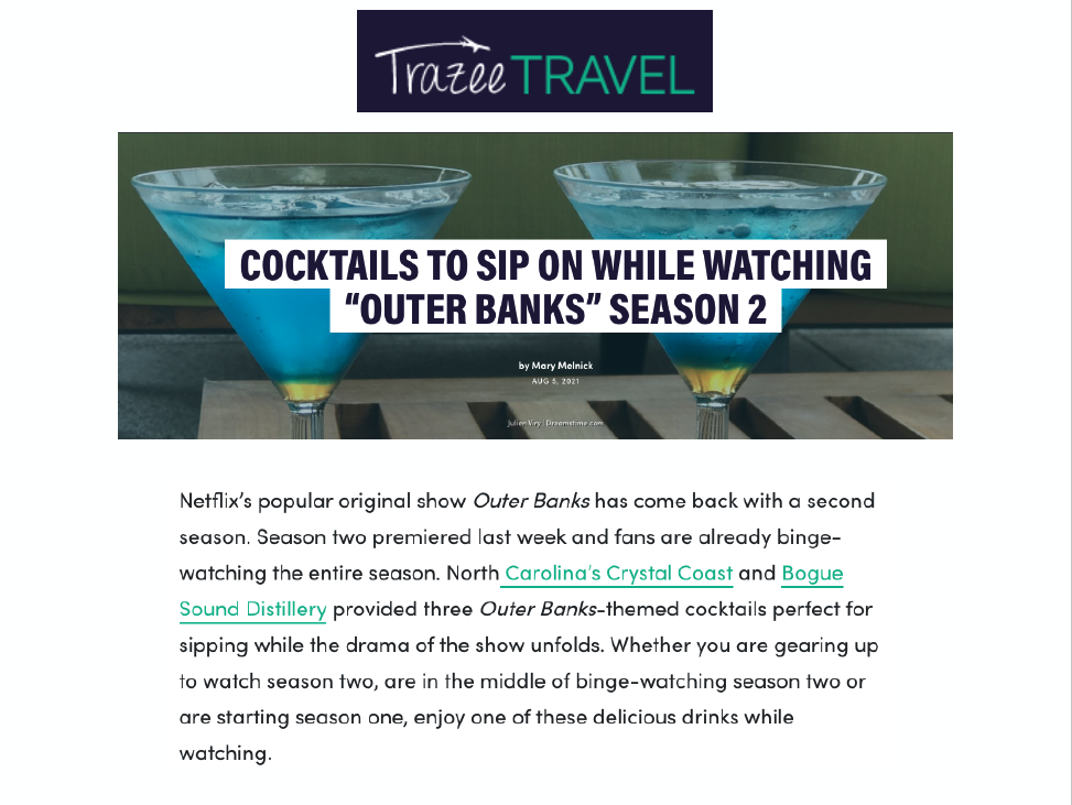 Trazee Travel Cocktails