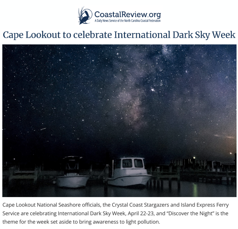 Coastal Review Dark Sky Cover
