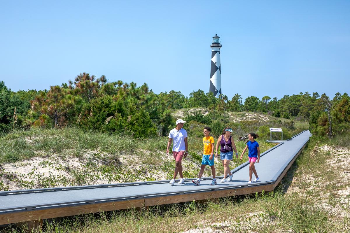 Family at Cape Lookout