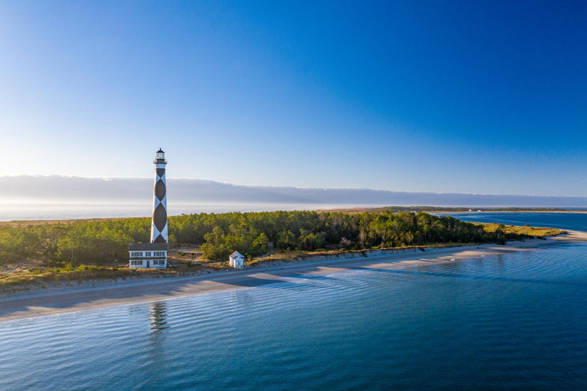 Cape Lookout Aerial Sunrise