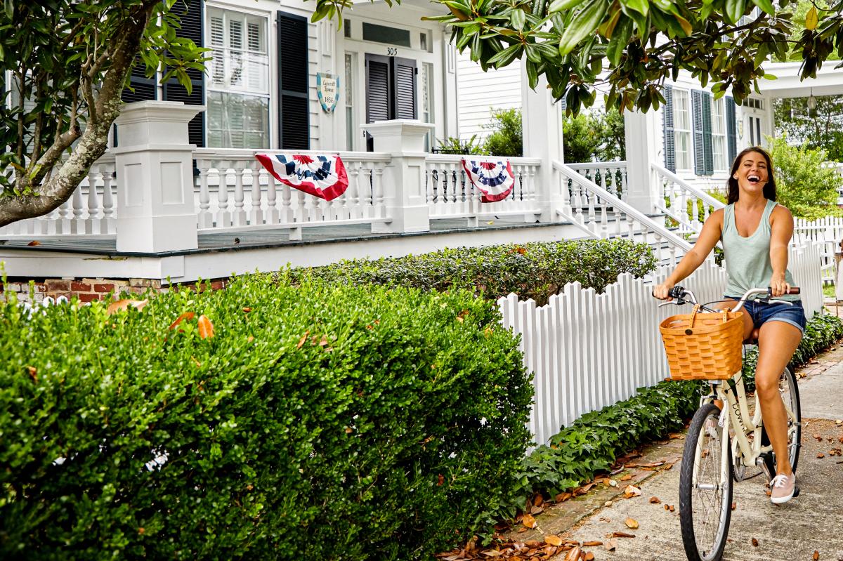 Woman on Bike