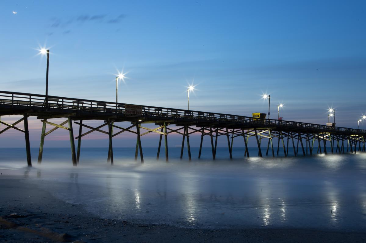 Pier at night