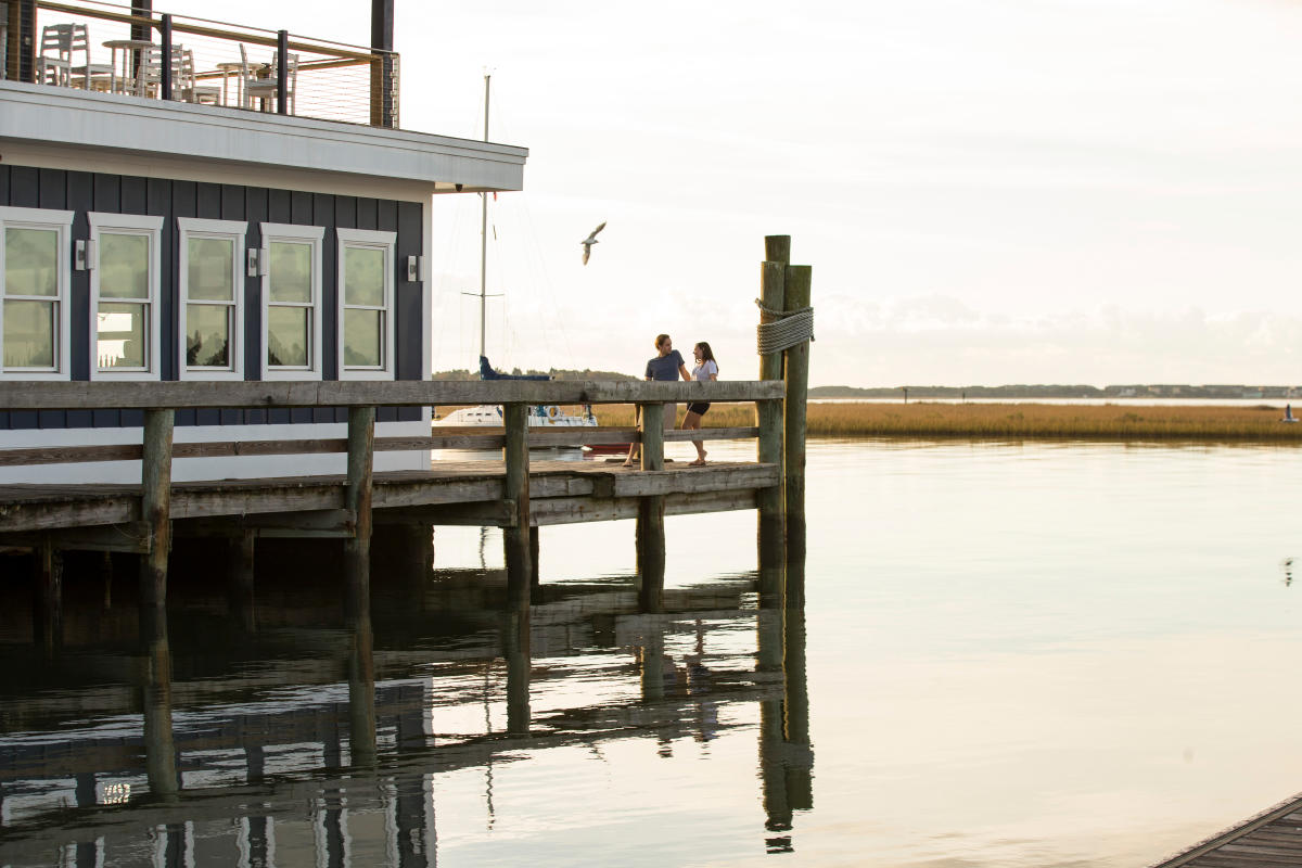 Couple on Jack's deck