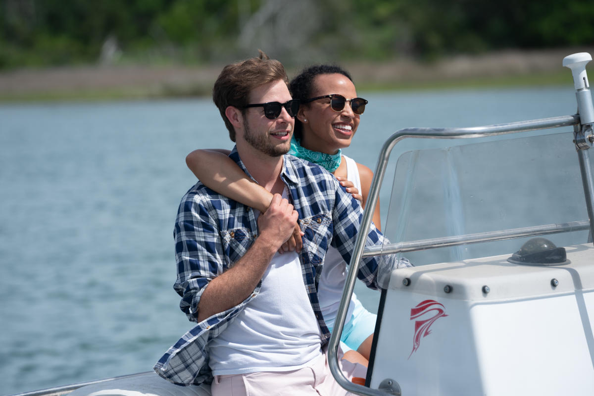 Couple on boat