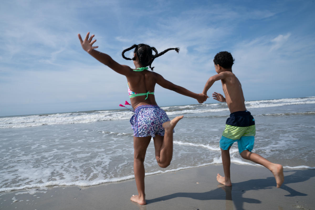 Kids on the beach