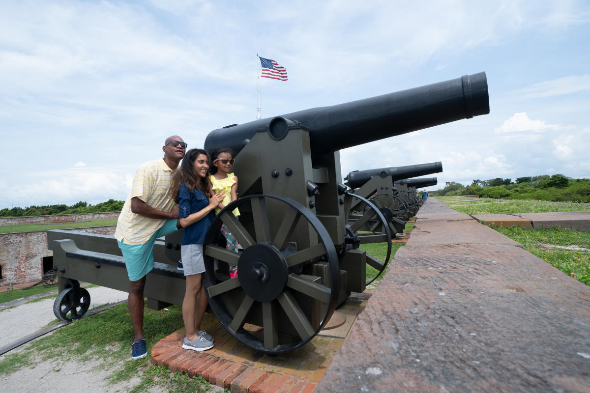 Family at Fort Macon