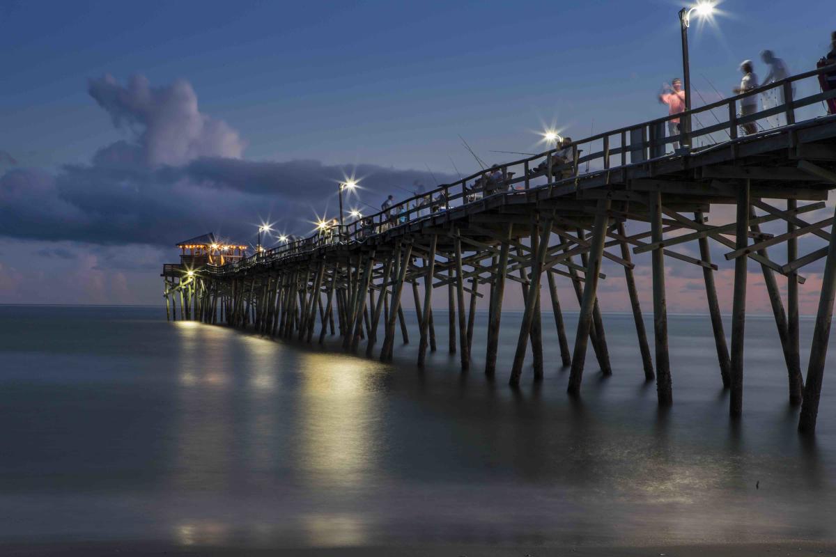 Atlantic Beach - Oceanana Pier at Night