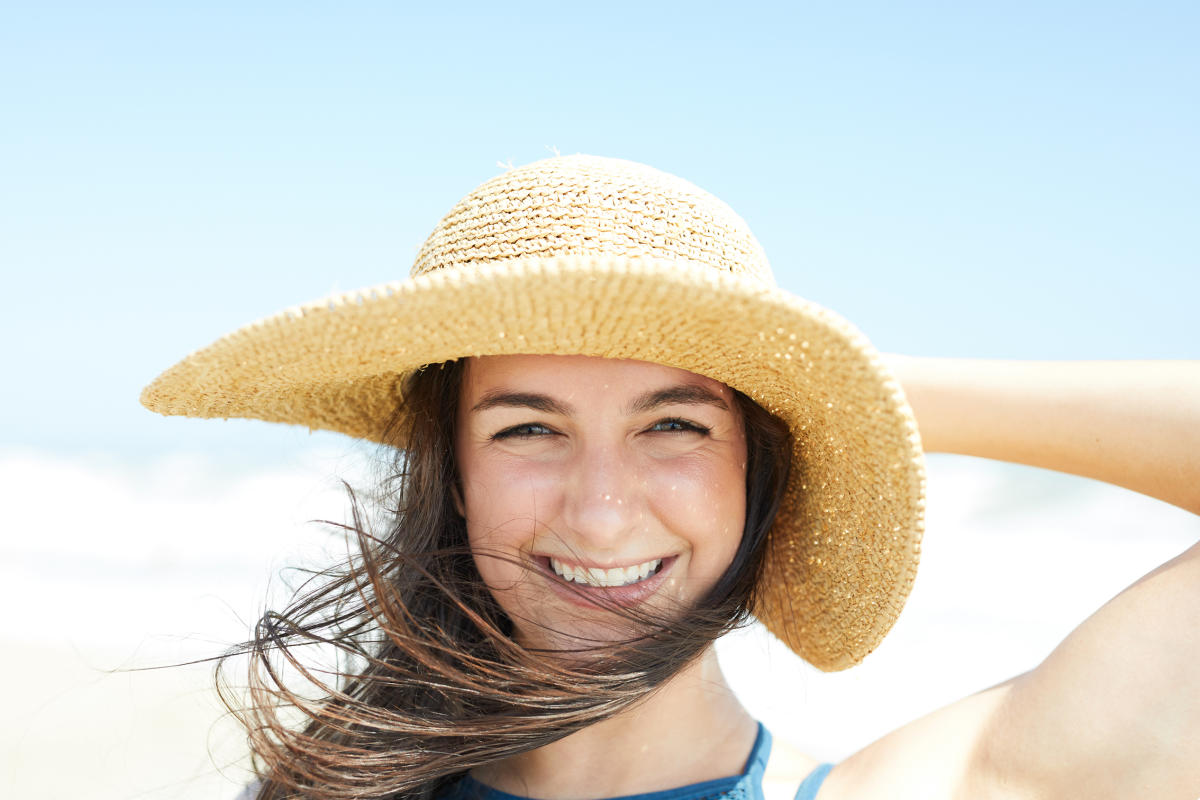 Girl and her hat